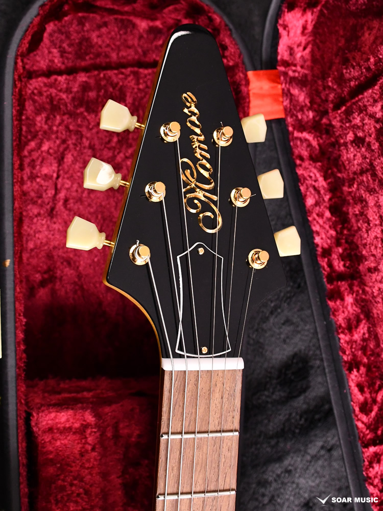 MFV・K-STD/NJ KNY WH-PG Momose モモセ エレキギター フライングVタイプ