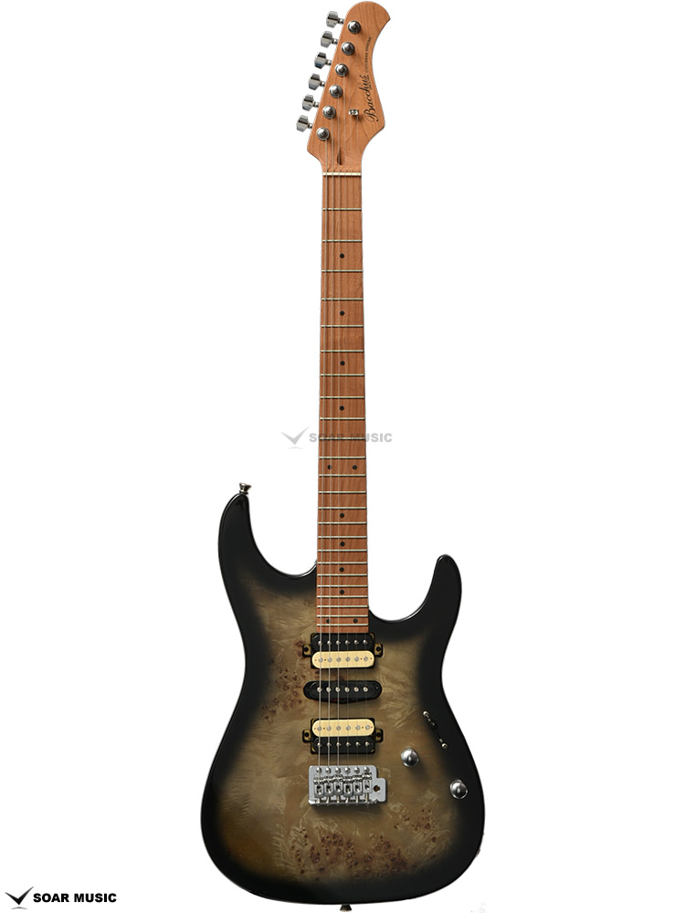 Bacchus IMPERIAL24-BP-RSM/M BK-B 改良品 - エレキギター
